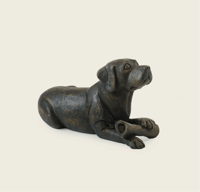 Dog with Bone Urn 2