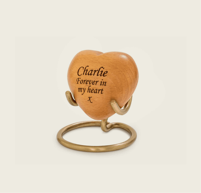 Brushed Metal Heart Stand 2