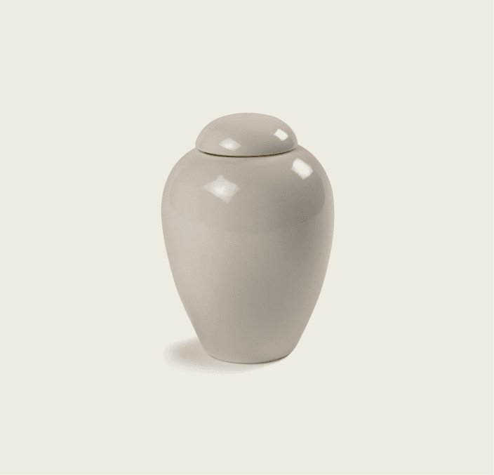 Serenity Glazed Porcelain Urn 2