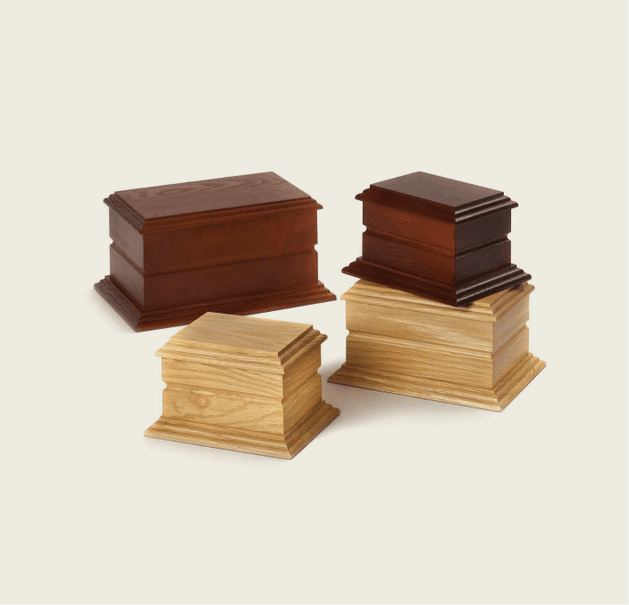 Lindfield Casket (Stained Mahogany Ash / Natural Oak)