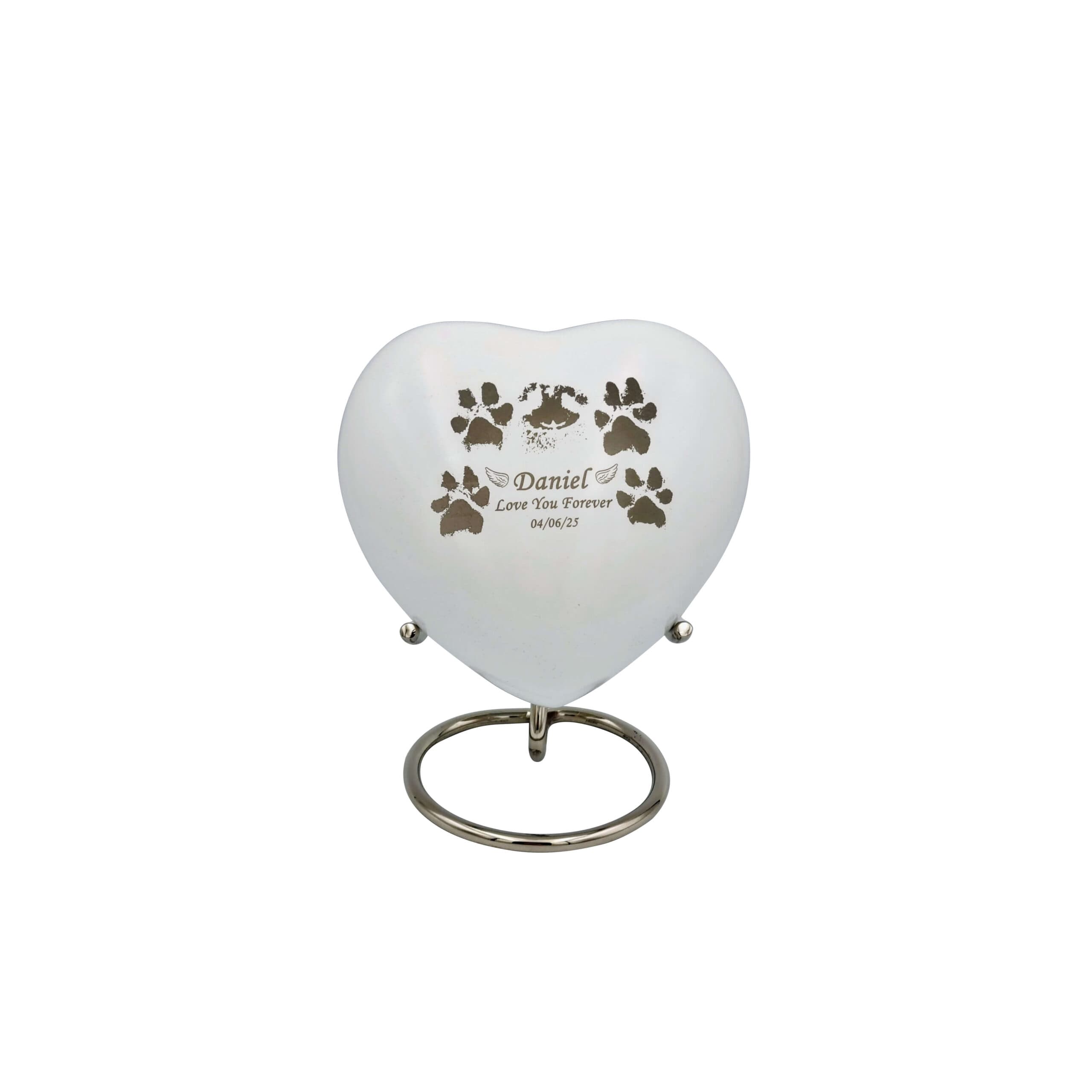Bespoke Engraved Heart Urns
