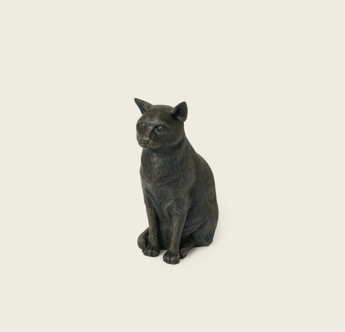 Sitting Cat Urn