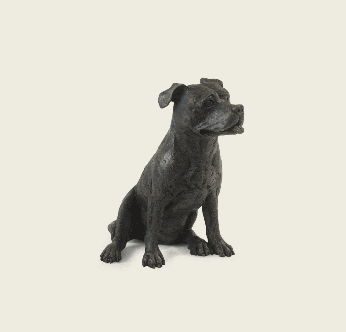 Staffordshire Bull Terrier Urn 2