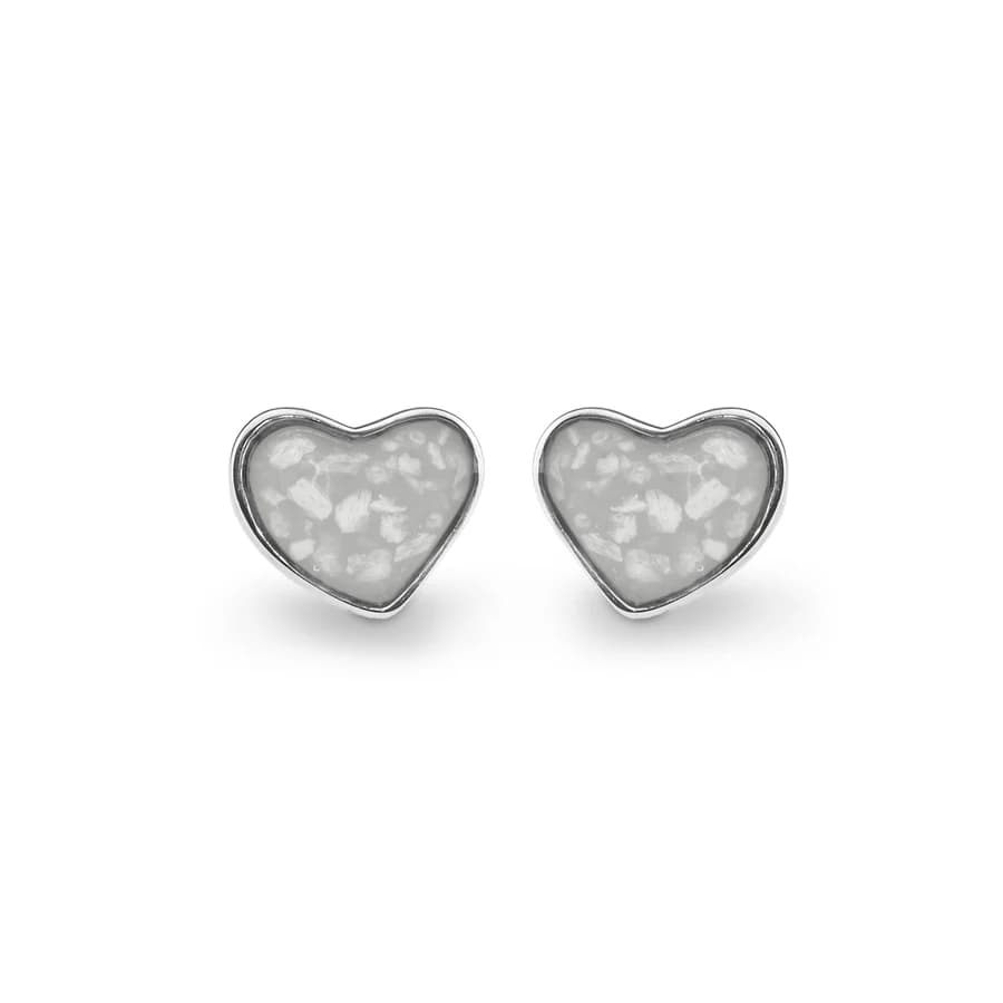 EverWith Cherish Memorial Ashes Earrings (9k White Gold)