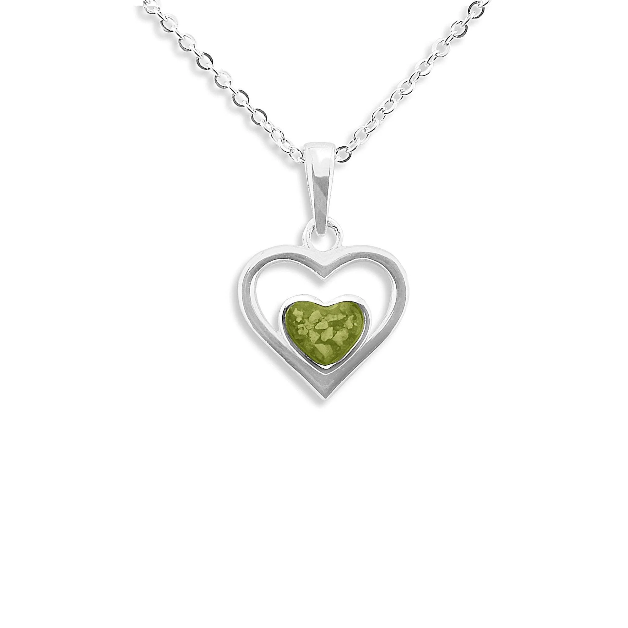 EverWith Ladies Comfort Memorial Ashes Pendant (9k White Gold)