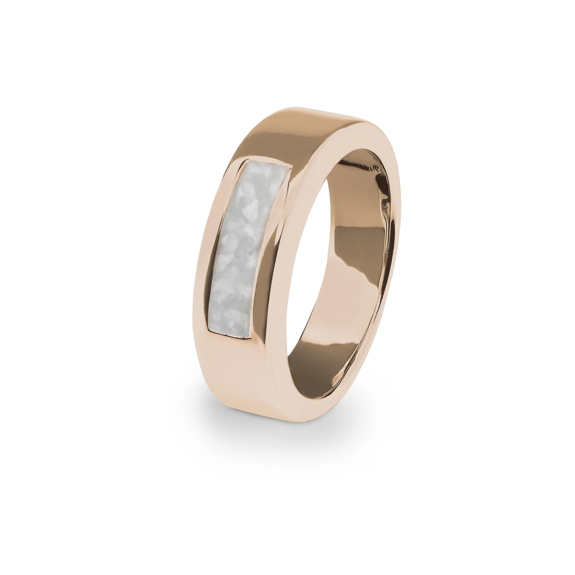 EverWith Unisex Pure Memorial Ashes Ring (9k Rose Gold)
