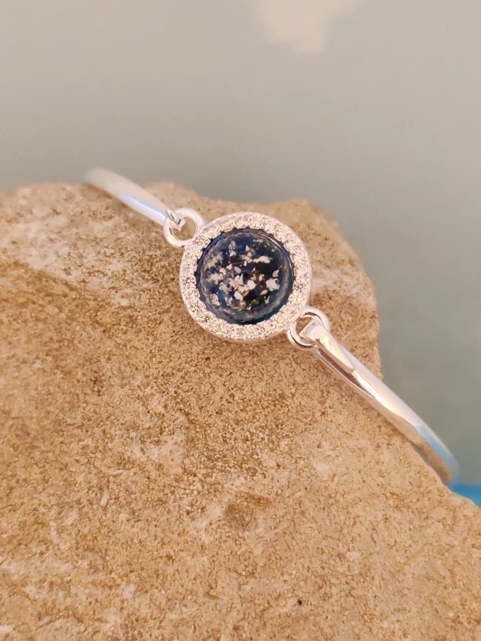 10mm CZ Edged Bangle