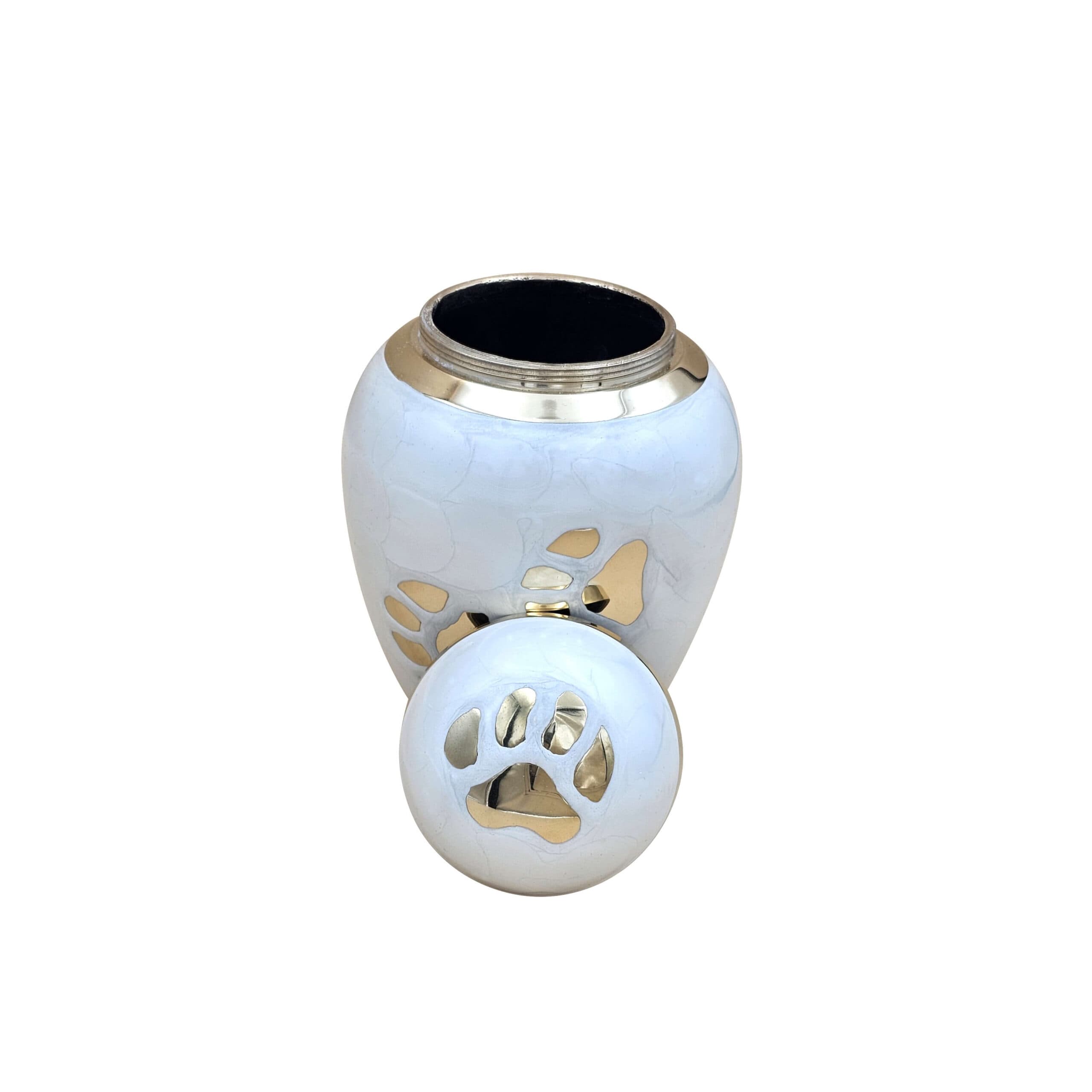 Enamel White Urn 3