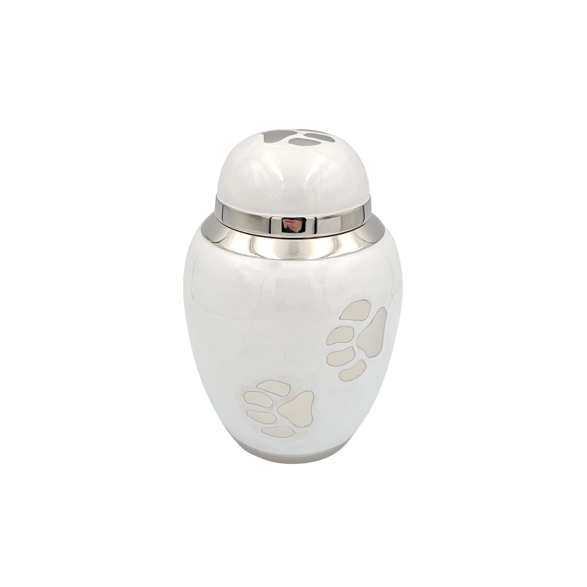 Enamel White Urn 4