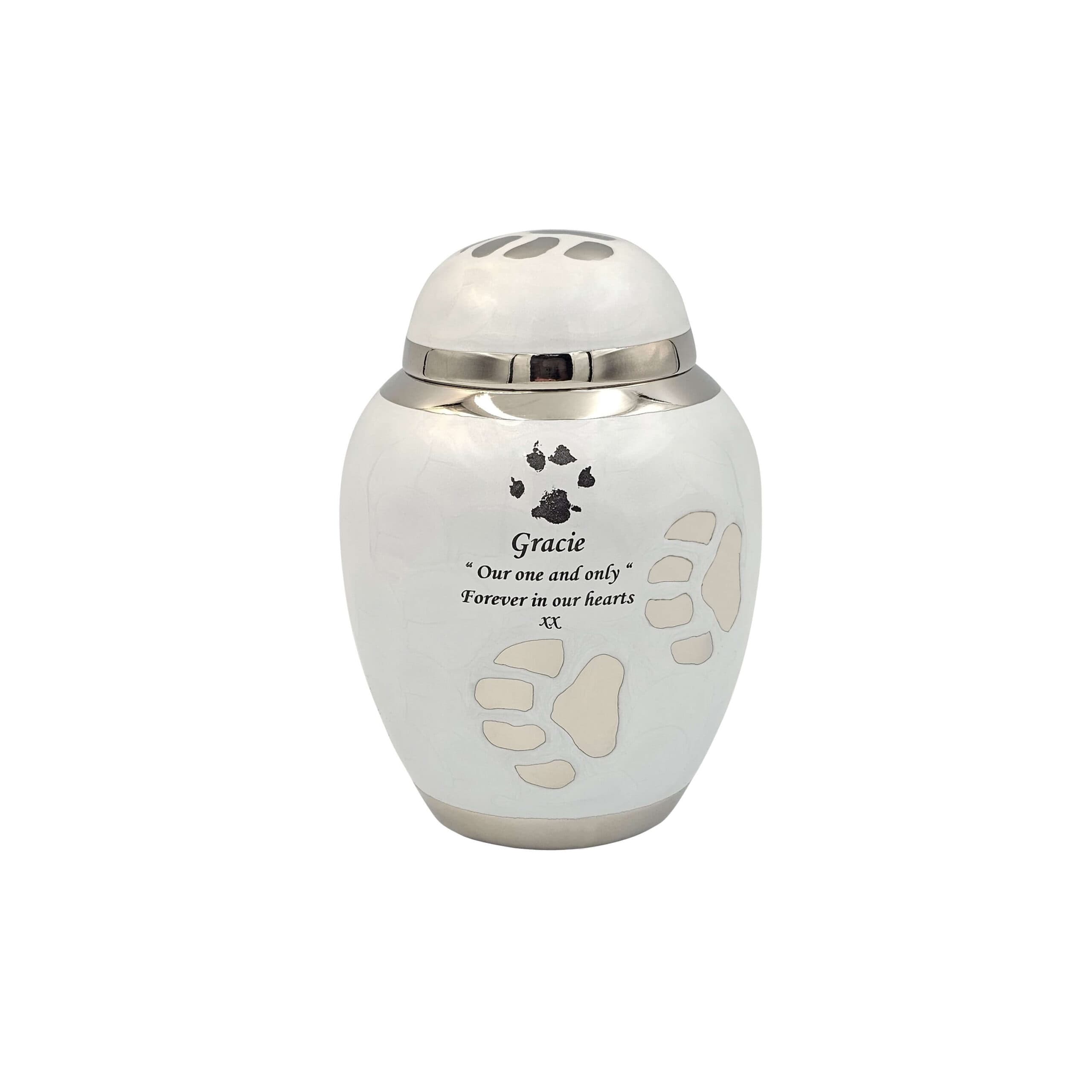 Enamel White Urn 5