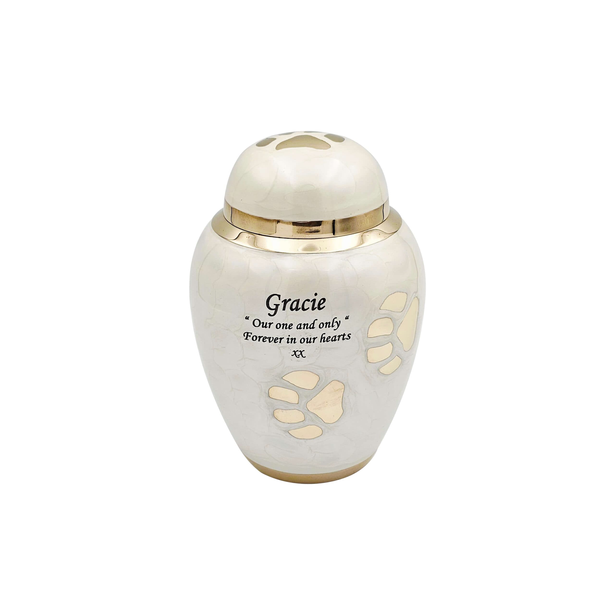 Enamel White Urn 6